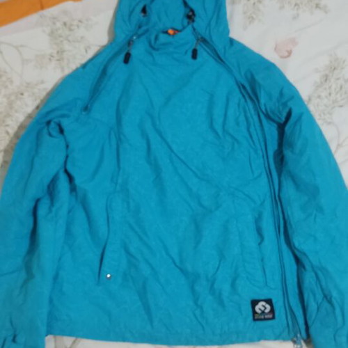 Biston hooded jacket like new, turquoise, size M