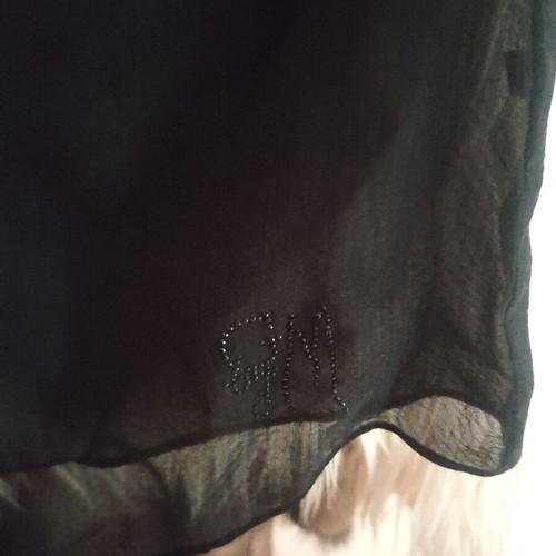 Guess by Marciano Los Angeles silk blouse like new, black, XS-S