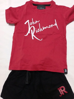 Σετ John Richmond για αγόρι σαν καινούργιο, μαύρο και κόκκινο