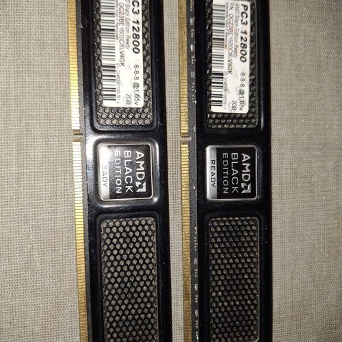 AMD Black Edition memory used, pack of 2