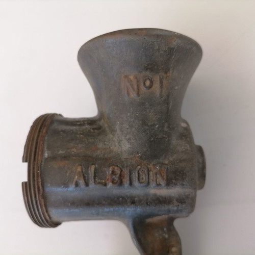 Vintage Albion No 1 meat grinder used from England