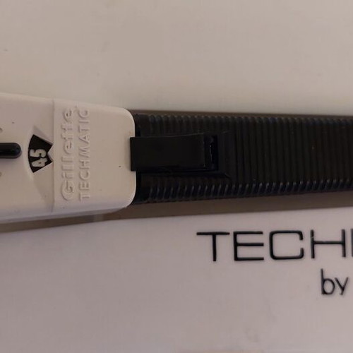 Gillete Techmatic used vintage collectible razor from the 70s
