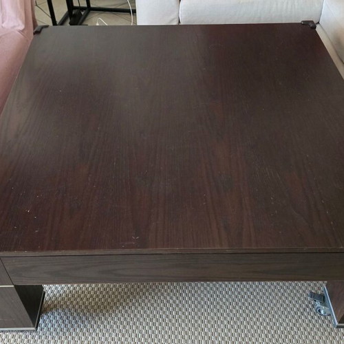Coffee table used with 4 drawers and wheels