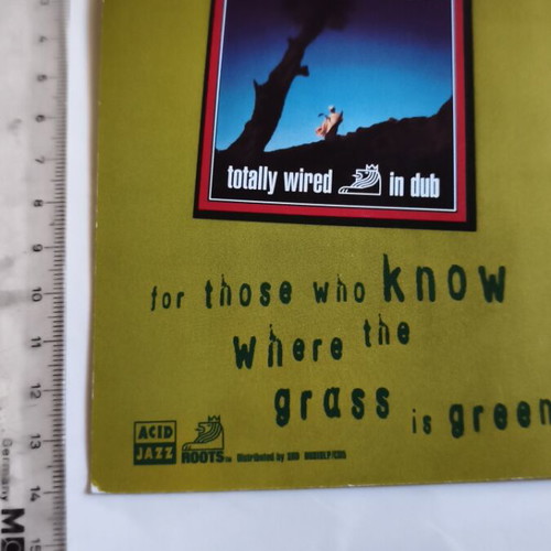 Totally Wired In Dub promo card used, Acid Jazz Records