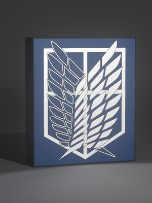 3D Printed Attack on Titan Logo Lightbox like new