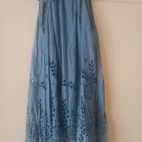 Summer dress with lining, blue