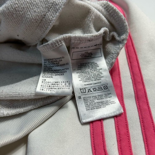 Adidas Vintage Real Madrid Y2k 2020-2021 Track Jacket Soccer Fleece like new, pink