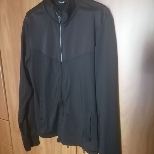 Men's black athletic jacket, size Small