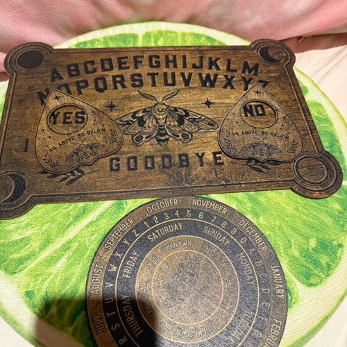 Wooden Ouija Board Set new