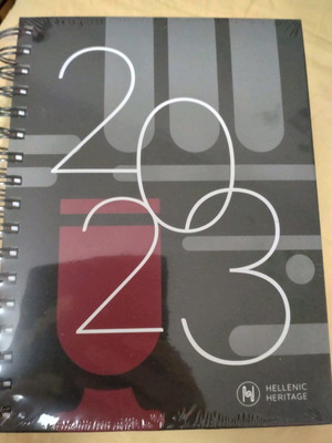 2023 diary new, spiral notebook with thick cover