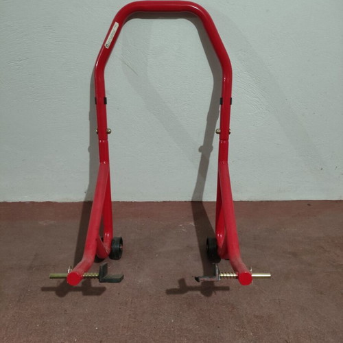 Motorcycle rear stand new with four wheels