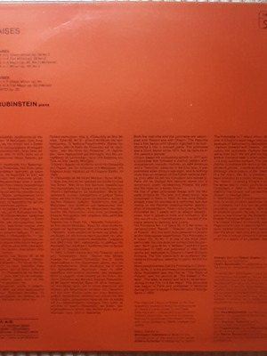 Arthur Rubinstein Chopin Polonaises LP σαν καινούργιο, κλασική