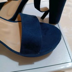 GoGo Shoes Blue Sandals Size 41 Like New