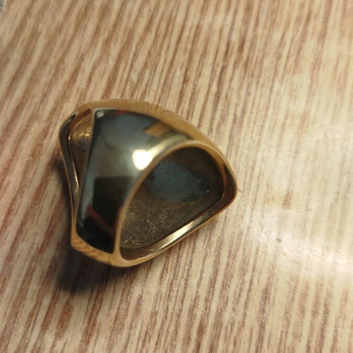 Women's ring No62 new, stainless steel, gold plated