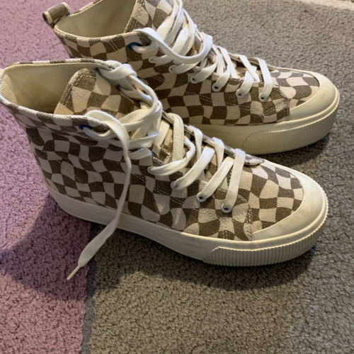 Pull & Bear sneakers used, size 37, beige sports shoes