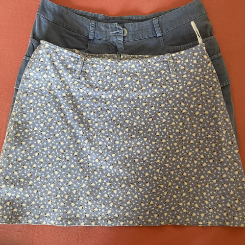 Mini skirt set Attrattivo & P. Voulgaridis medium, used, blue & multicolor