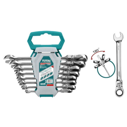 Total ratchet wrench set 8 pieces new