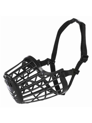 Trixie Plastic Muzzle Black 4 New