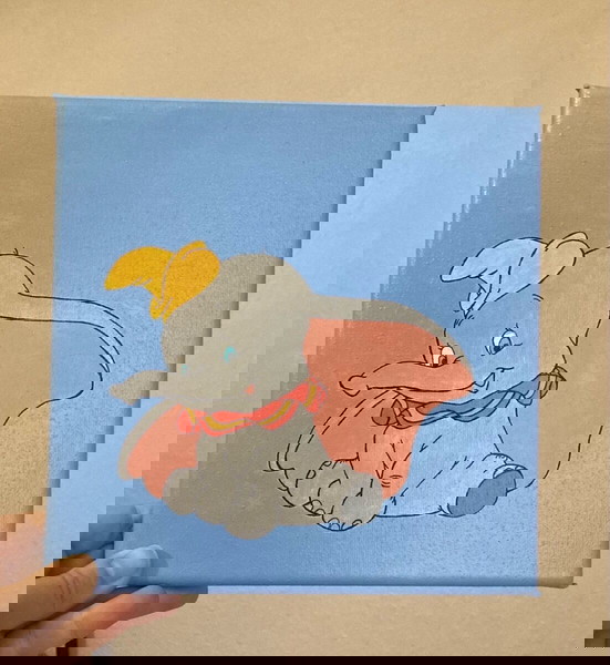 Handpainted canvas 20x20cm