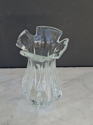 Βάζο Murano διάφανο σαν καινούργιο, 25 x 15 εκ.