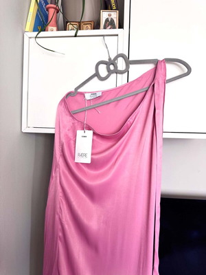 Raere by Lorena Rae Pink Satin Dress New, Size L