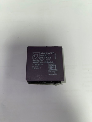 AMD AM5X86-P75 AMD-X5-133ADZ 32-Bit CPU PGA168 like new with aluminum cooler