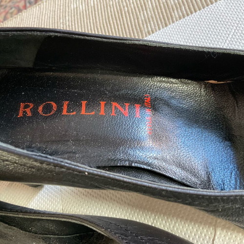 Rollini black pumps used, size 36, square heel 5.5 cm