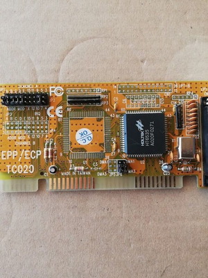 Holtek EPP/ECP TC020 16-bit ISA Parallel Interface Card like new