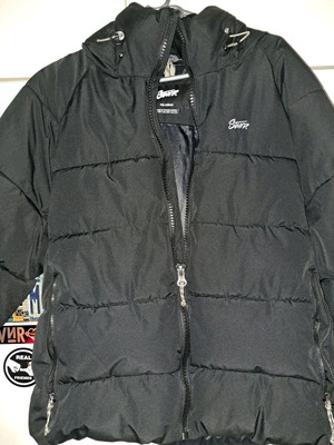 Puffer μπουφάν Pull & Bear μαύρο σαν καινούργιο, μέγεθος XS
