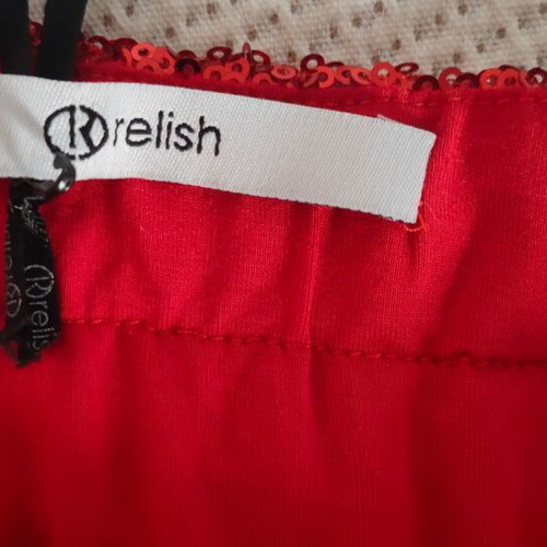 Relish red sequin skirt new, size Medium