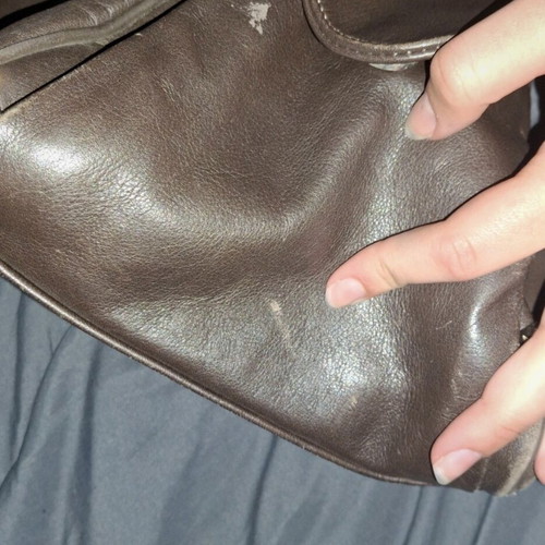 Dias leather bag used brown backpack