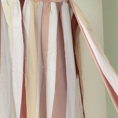 Miss Selfridge pareo new, chiffon striped in beige/pink tones, size M