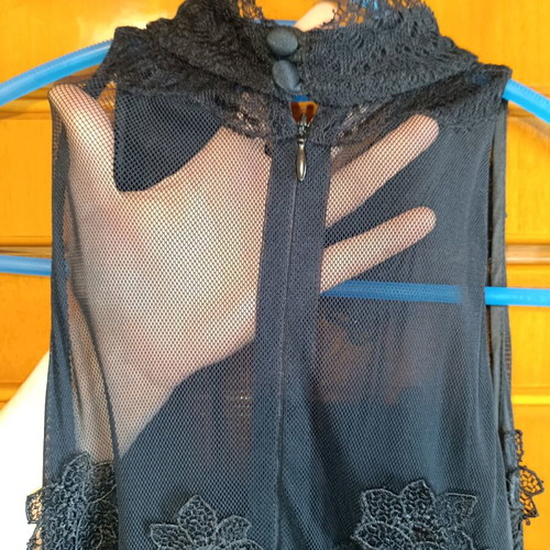 Evening dress with satin and synthetic lace like new, small/medium