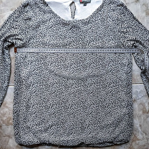 Street One blouse new, size L, black and white