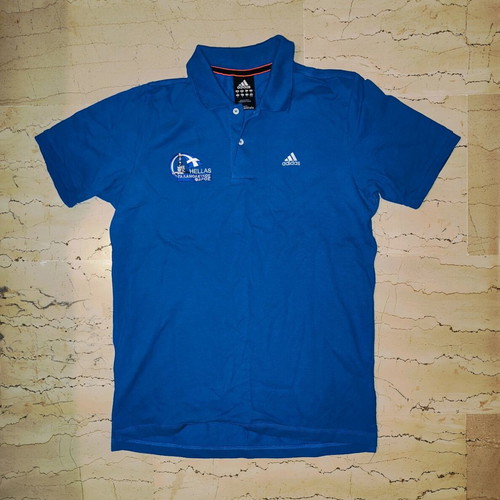 Adidas National Greece Polo Shirt used, size medium