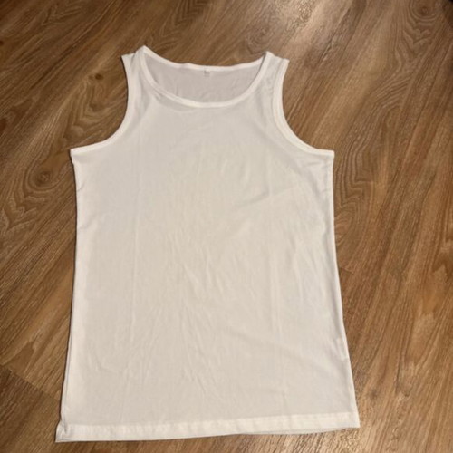 White sleeveless shirt, size M