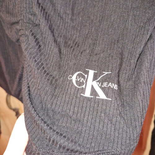 Calvin Klein black long-sleeve blouse new size M