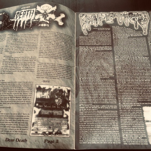 Metal Curse #12 1999 like new fanzine with Impetigo, Morbid Angel
