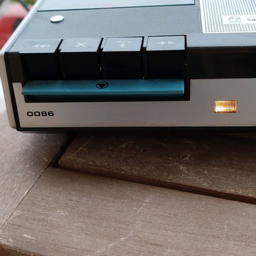 Philips cassette player used, 1968 model with small cassette
