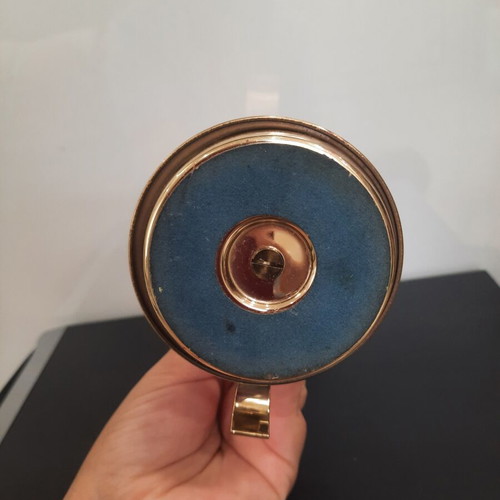 Swiza 8 vintage mechanical table clock alarm used