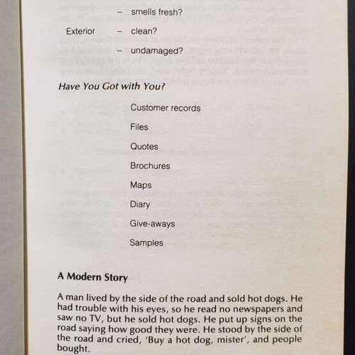 The Salesman's Handbook book like new