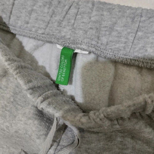 Benetton sport jogger pants for girls 11-12 years, grey melange, size 146