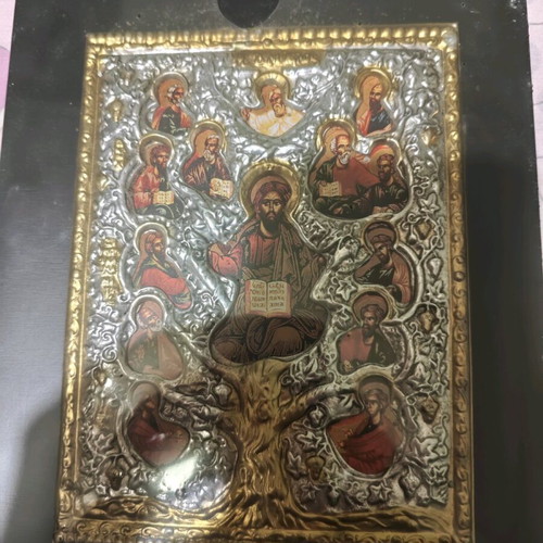 Religious image with wood like new