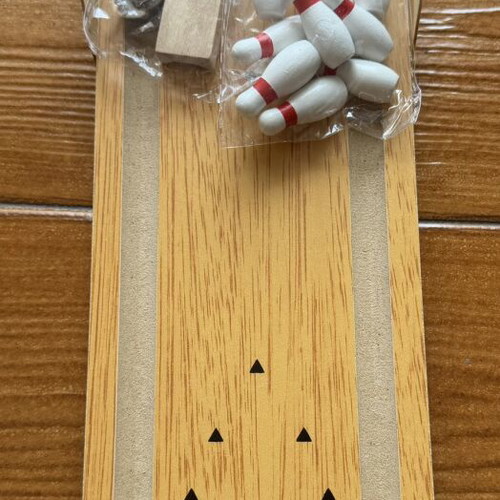 Wooden Mini Bowling Game like new