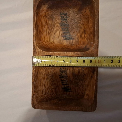 White Horse scotch whisky double nut bowl like new, wooden