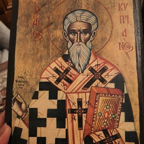 Handmade religious icon like new