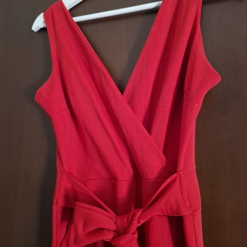 NAAMA Athens sleeveless jumpsuit like new, red, one size