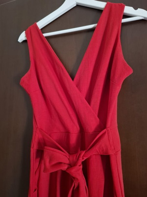 NAAMA Athens sleeveless jumpsuit like new, red, one size