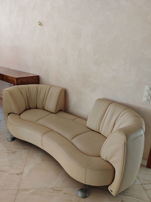 De Sede Δερμάτινος Πολυμορφικός Καναπές σαν καινούργιος, sand