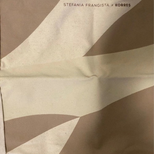 Stefania Frangista x KORRES limited edition beige tote bag